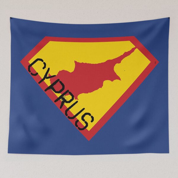 Item preview, CYPRIOT SHIELD - Freedom Is The Superpower - SUPERHERO CYPRUS spellout design designed and sold by pelagio.