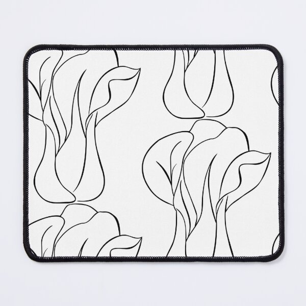 Aperçu de l'œuvre Dessin au trait mignon de bok choy noir et blanc minimaliste calme créée et vendue par Ching Teoh.