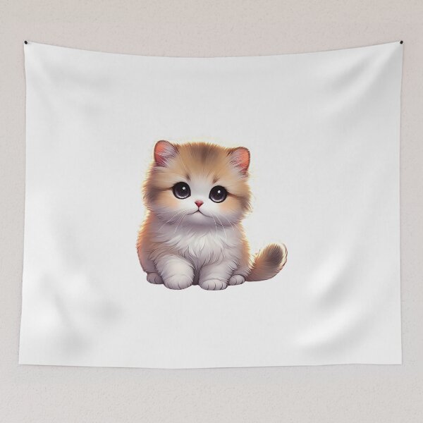 Item preview, Kawaii Anime Neko Cute Munchkin Cat Chibi designed and sold by thebest-2studio.