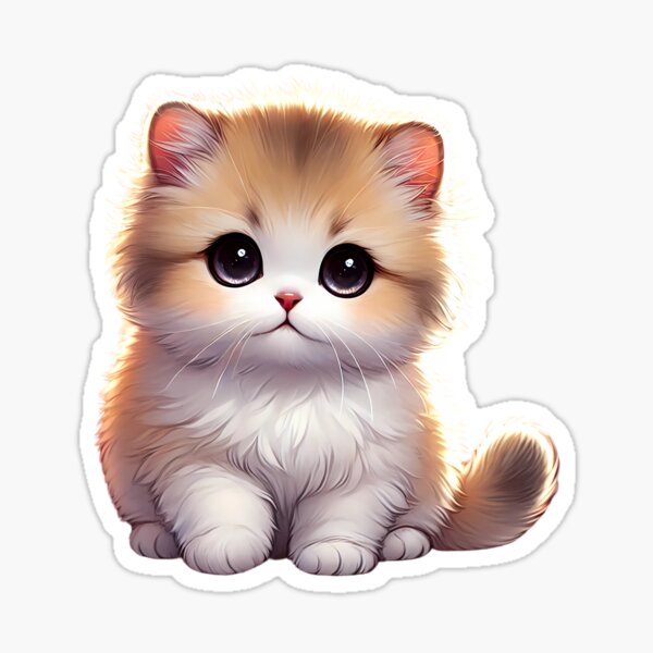 Item preview, Kawaii Anime Neko Cute Munchkin Cat Chibi designed and sold by thebest-2studio.