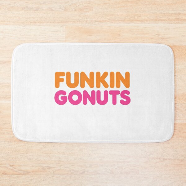 Item preview, Funkin Gonuts Donut Character with Coffee Cup – Pink Frosted Breakfast Parody Art designed and sold by Aryabek.