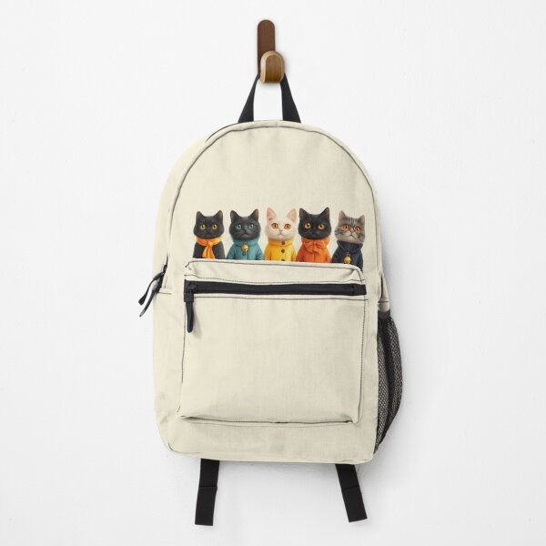 Item preview, Chic Cats in Colourful Coats – Cute Fashionable Feline Illustration designed and sold by Art of Ngu.
