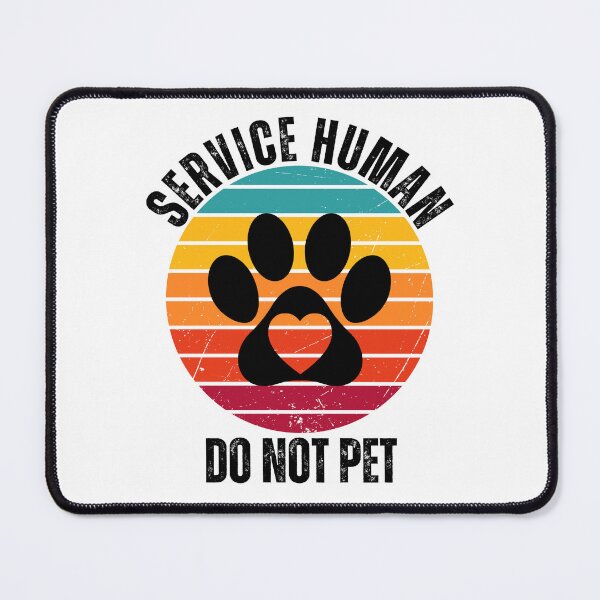 Item preview, Service Human Retro Sunset Paw Print Design designed and sold by Fredster1966.