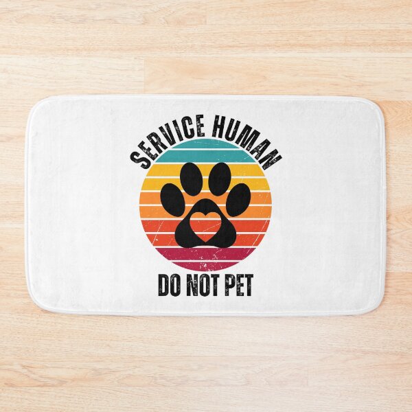 Item preview, Service Human Retro Sunset Paw Print Design designed and sold by Fredster1966.