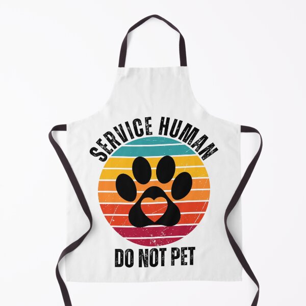 Item preview, Service Human Retro Sunset Paw Print Design designed and sold by Fredster1966.