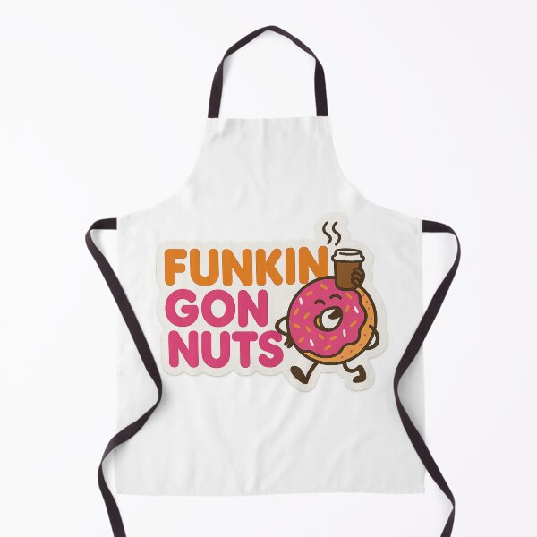 Item preview, Funkin Gonuts Bold Typography Design – Pink and Orange Donut Parody Text Art designed and sold by Aryabek.