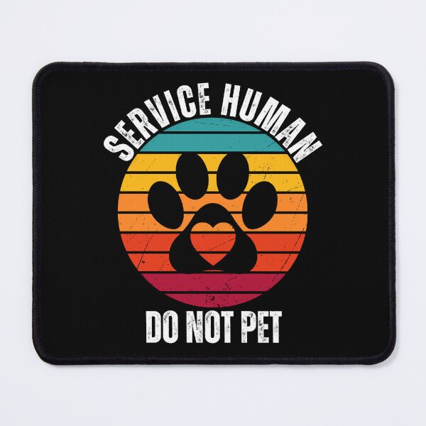 Item preview, Service Human Retro Sunset Paw Print Design designed and sold by Fredster1966.