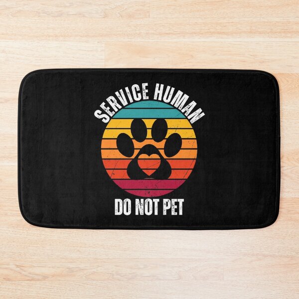 Item preview, Service Human Retro Sunset Paw Print Design designed and sold by Fredster1966.