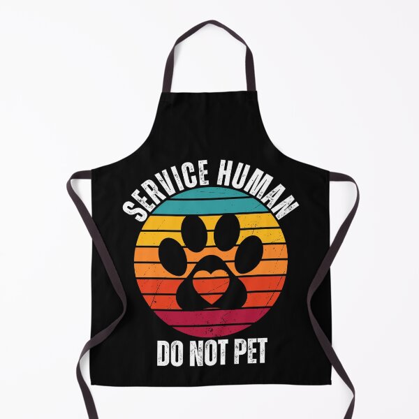 Item preview, Service Human Retro Sunset Paw Print Design designed and sold by Fredster1966.