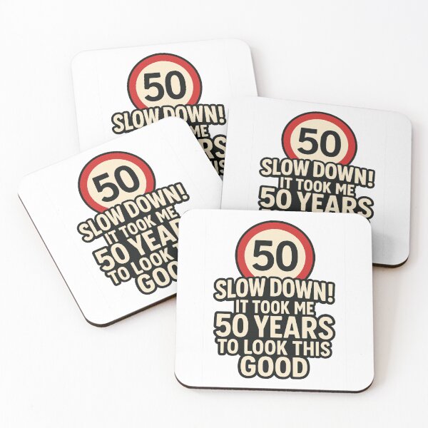 Item preview, SLOW DOWN! Funny 50th Birthday Gift designed and sold by pantapita.