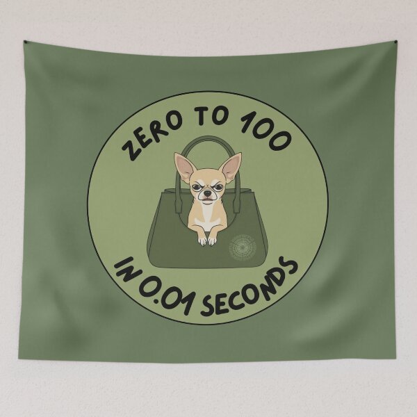 Item preview, Zero to 100 Kerfuffle in a little Olive bag designed and sold by Kerfuffles27.