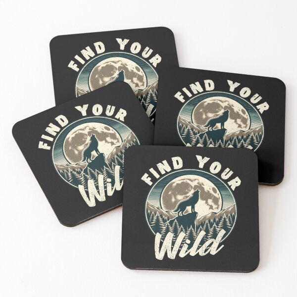Item preview, Find Your Wild Wolf Howling at Moon – Wilderness Adventure designed and sold by EpochFusion.