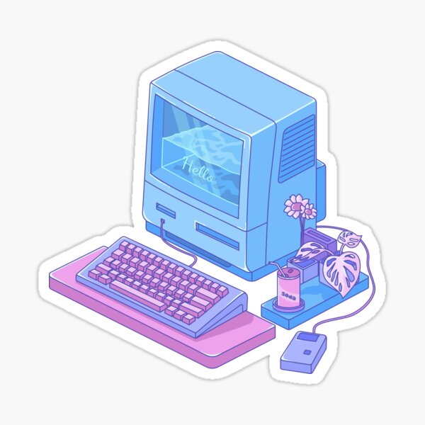 Item preview, Aesthetic Vaporwave Retro Compute designed and sold by exhozt.