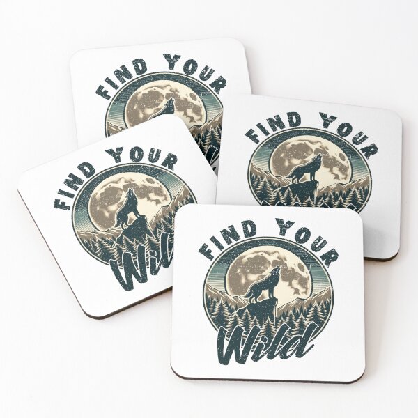 Item preview, Find Your Wild Wolf Howling at Moon (2) – Wilderness Adventure designed and sold by EpochFusion.