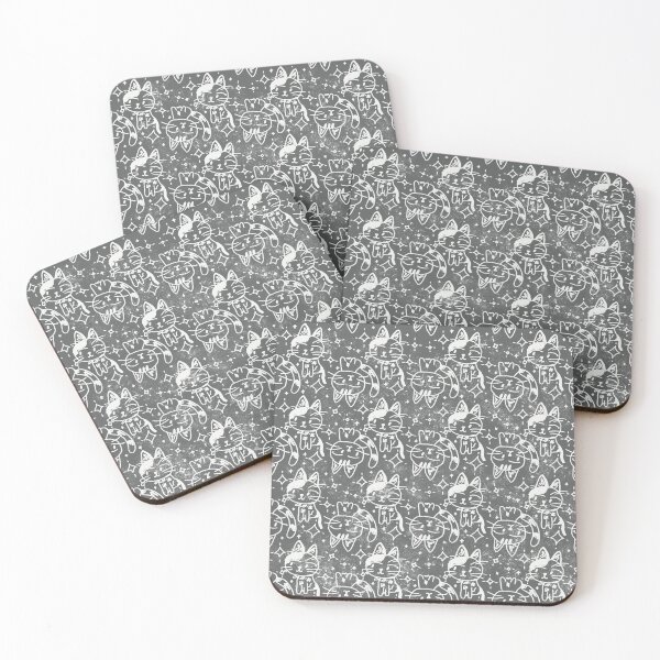 Item preview, Cat look at cat | gray designed and sold by mangopuffstudio.