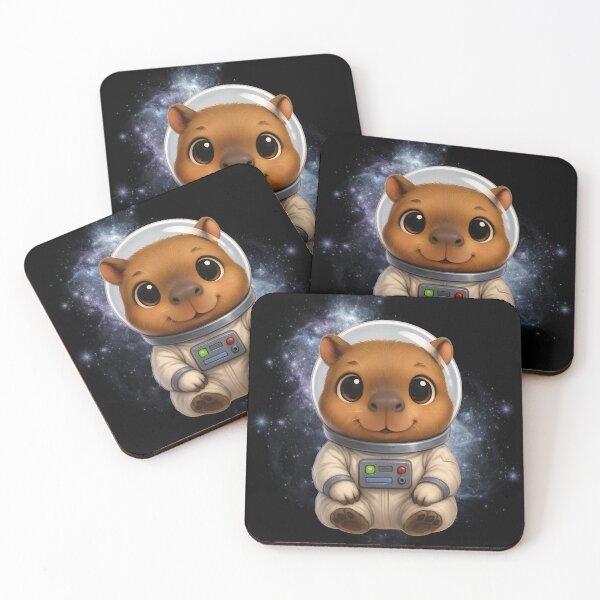 Item preview, Kawaii Chibi Capybara Astronaut Lover designed and sold by thebest-2studio.