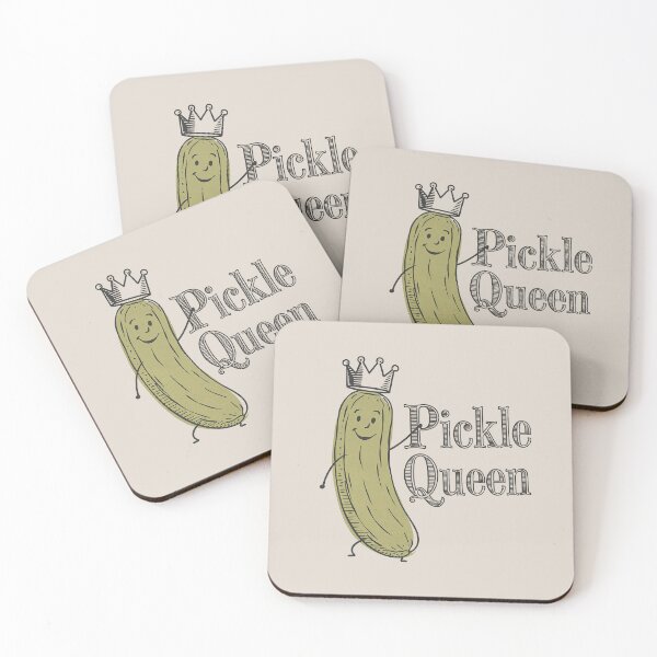 Aperçu de l'œuvre Reine des cornichons vintage – Illustration mignonne de cornichons royaux créée et vendue par Verycutethings.