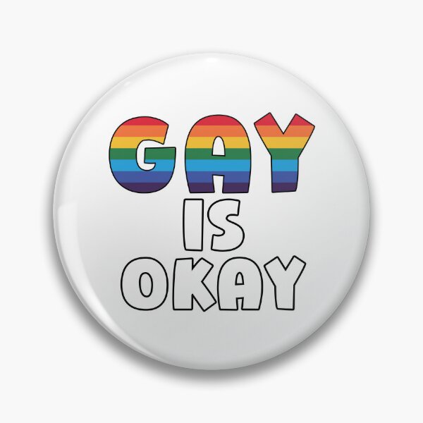 Item preview, Gay Is Okay – Bold Rainbow LGBTQ+ Pride Typography  designed and sold by Sensepiphoria.