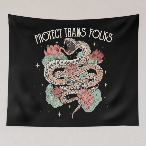 Item preview, Retro Trans Pride Trans Right Protect Trans Folks designed and sold by Cute-Collection.