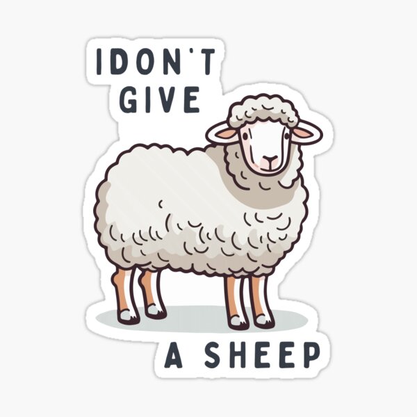 Item preview, I don't give a sheep designed and sold by GRINspiration.