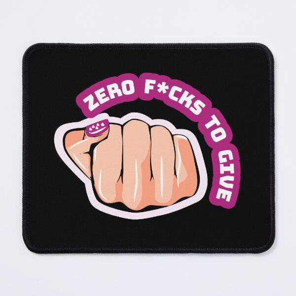 Item preview, Zero F*cks to Give Badass Attitude Aesthetic Pink designed and sold by KZbubble.
