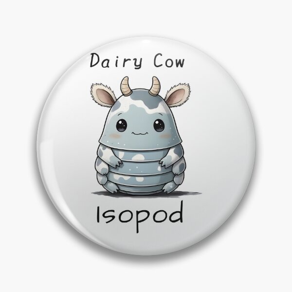 Item preview, Cute Dairy Cow Isopod - Cute Pill Bug designed and sold by UuHuU.