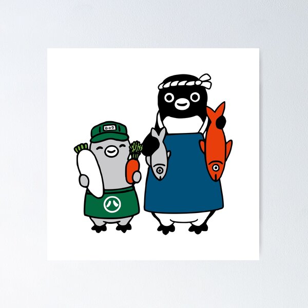 Item preview, Japan Suica IC Card's Penguin and Fish ペンギン | JR Train Metro Tokyo Experience designed and sold by OllieMolley.