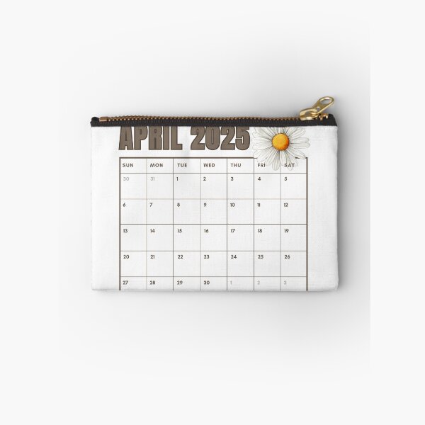Item preview, April 2025 Calendar – Daisy Flower Theme designed and sold by RvinJo8.