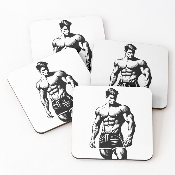 Item preview, Male Fitness Model designed and sold by ArtFactoryAI.