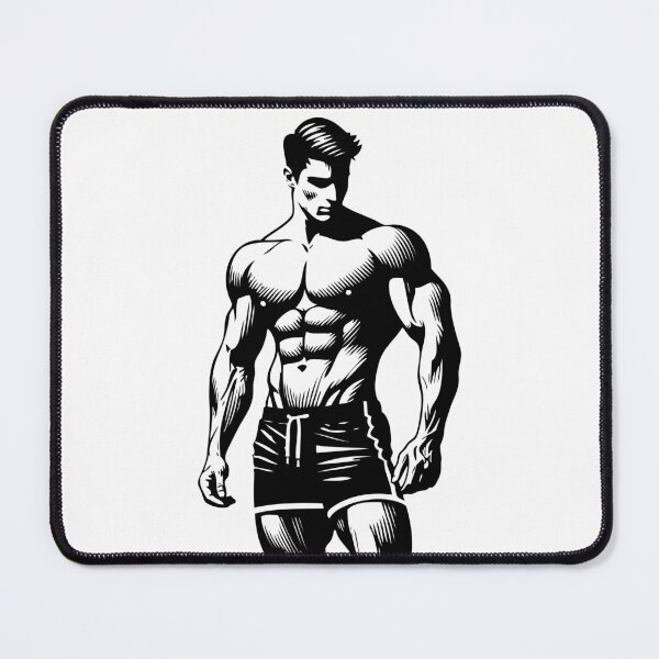 Item preview, Male Fitness Model designed and sold by ArtFactoryAI.