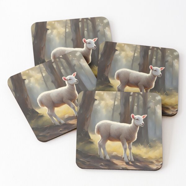 Item preview, Lamb in Woods designed and sold by CalmnessbyChoice.