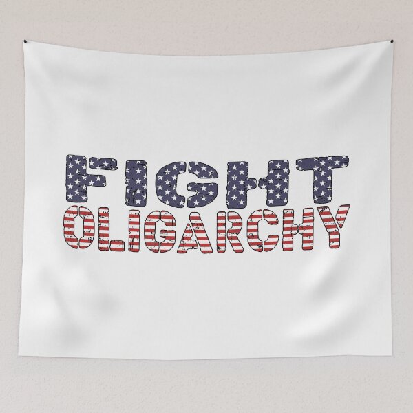Item preview, fight oligarchy tour shirt muck fusk no elon anti-oligarchs, bernie,anti government Anti-Elon Musk Bumper D ecal For oligarchy haters!  designed and sold by ramwebroom.