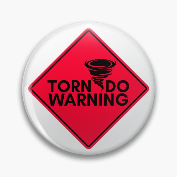 Item preview, Tornado Warning Sign – Extreme Weather Safety Alert designed and sold by RvinJo8.