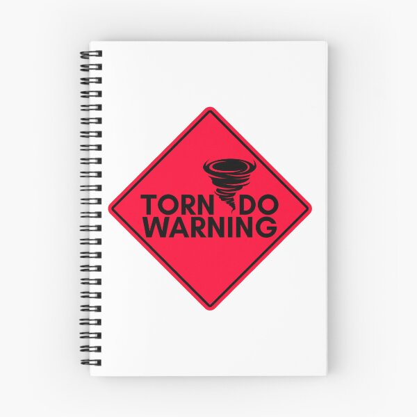 Item preview, Tornado Warning Sign – Extreme Weather Safety Alert designed and sold by PING 999 STUDIO.