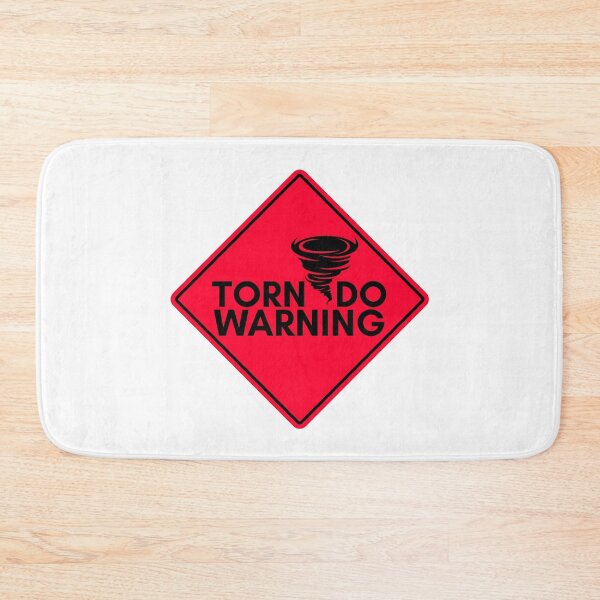 Item preview, Tornado Warning Sign – Extreme Weather Safety Alert designed and sold by RvinJo8.