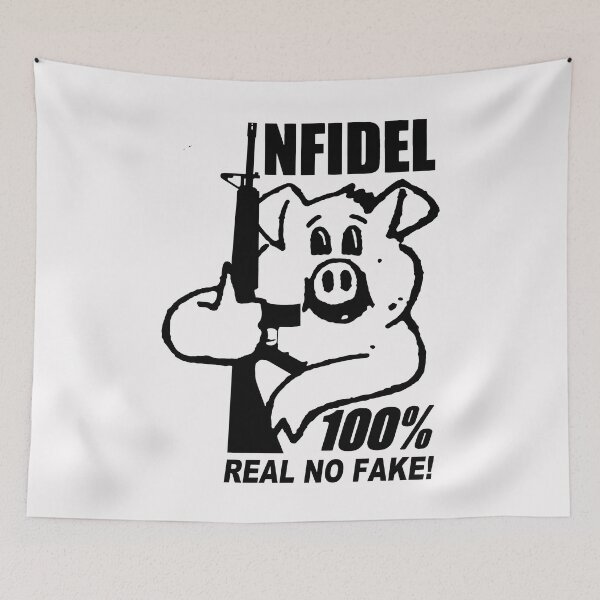 Item preview, Armed Pig; Infidel;  designed and sold by StickerApe.