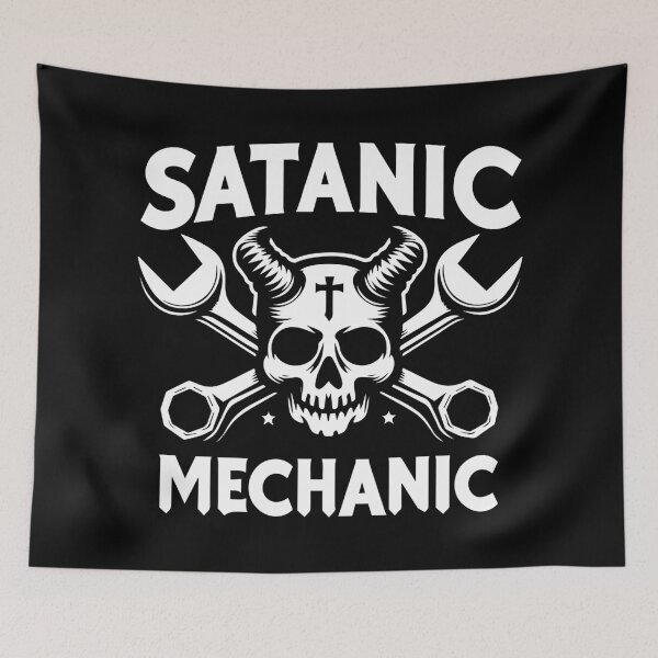 Item preview, Satanic Mechanic designed and sold by ArtFactoryAI.