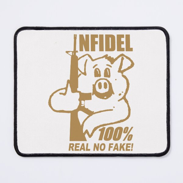 Item preview, Armed Pig; Infidel; Desert Colour; designed and sold by StickerApe.
