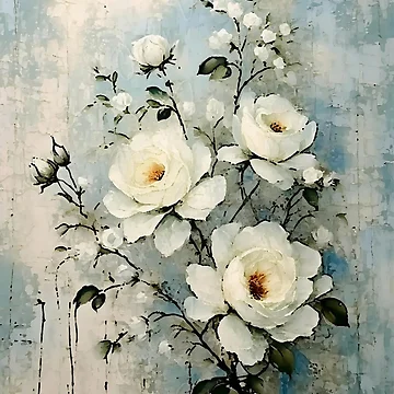 Artwork thumbnail, White Roses by ViaARTfactory