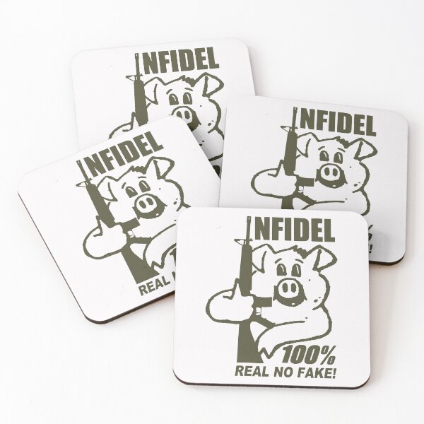 Item preview, Armed Pig; Infidel; Olive; designed and sold by StickerApe.