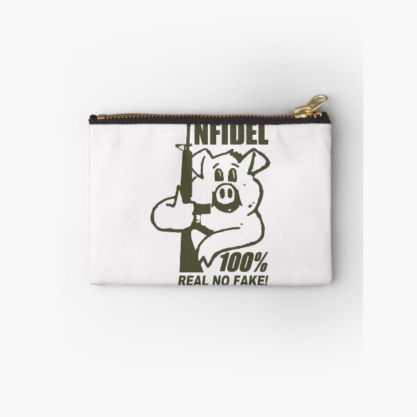 Item preview, Armed Pig; Infidel; Olive; designed and sold by StickerApe.