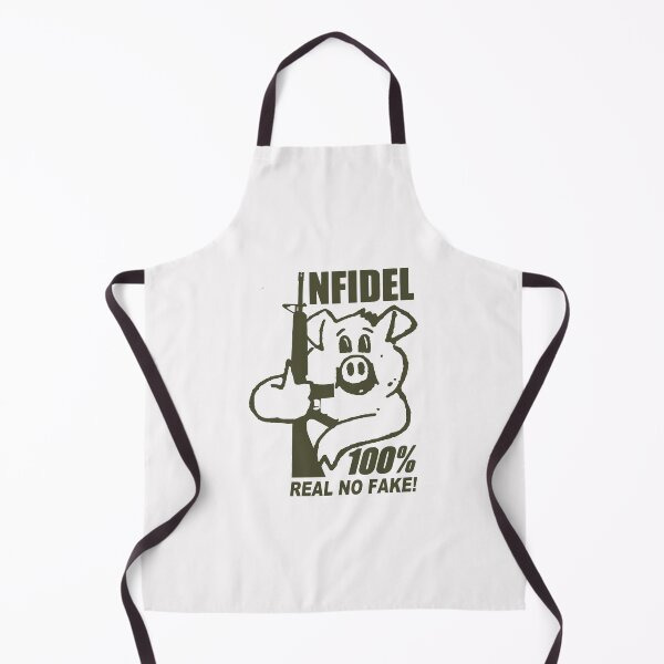 Item preview, Armed Pig; Infidel; Olive; designed and sold by StickerApe.