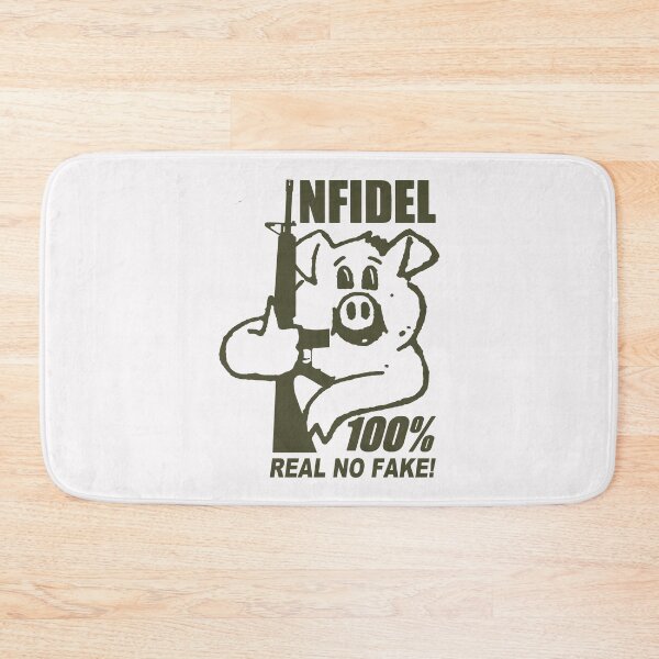 Item preview, Armed Pig; Infidel; Olive; designed and sold by StickerApe.