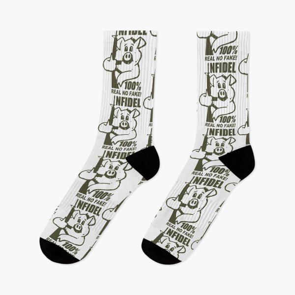 Item preview, Armed Pig; Infidel; Olive; designed and sold by StickerApe.