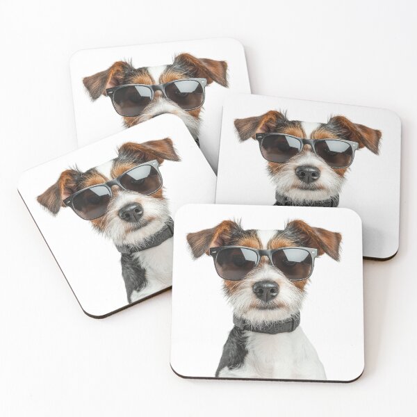 Item preview, Funny cool Parson Russell Terrier Dog wearing sunglasses designed and sold by LazyOwlStore.