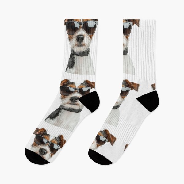 Item preview, Funny cool Parson Russell Terrier Dog wearing sunglasses designed and sold by LazyOwlStore.