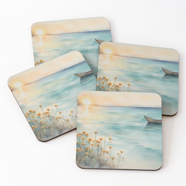 Item preview, Turquoise Boat Beach designed and sold by CalmnessbyChoice.