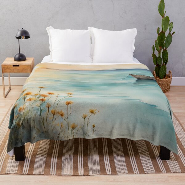 Item preview, Turquoise Boat Beach designed and sold by CalmnessbyChoice.