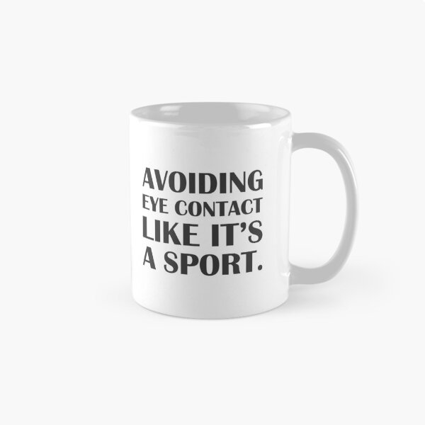 Item preview, Avoiding Eye Contact Like It’s a Sport. / Introvert Joke Funny T-Shirt Label designed and sold by introvertvibes.