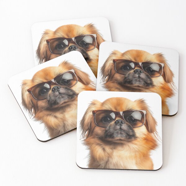 Item preview, Funny cool Pekingese Dog wearing sunglasses designed and sold by LazyOwlStore.